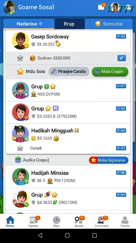 Cuplikan layar SAKTI77 — pengaturan akun